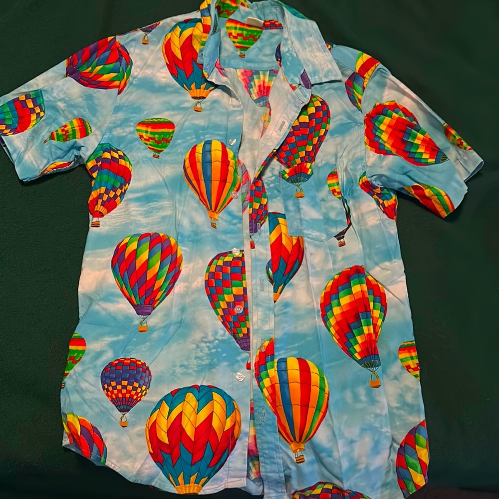Odd future hot air balloon button down shirt